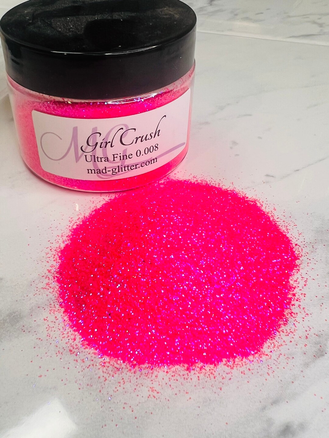 Pink Glitter, Girl Crush, Mad Glitter, Hot Pink Ultra Fine Polyester