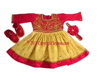 baby girl annaprashan dress