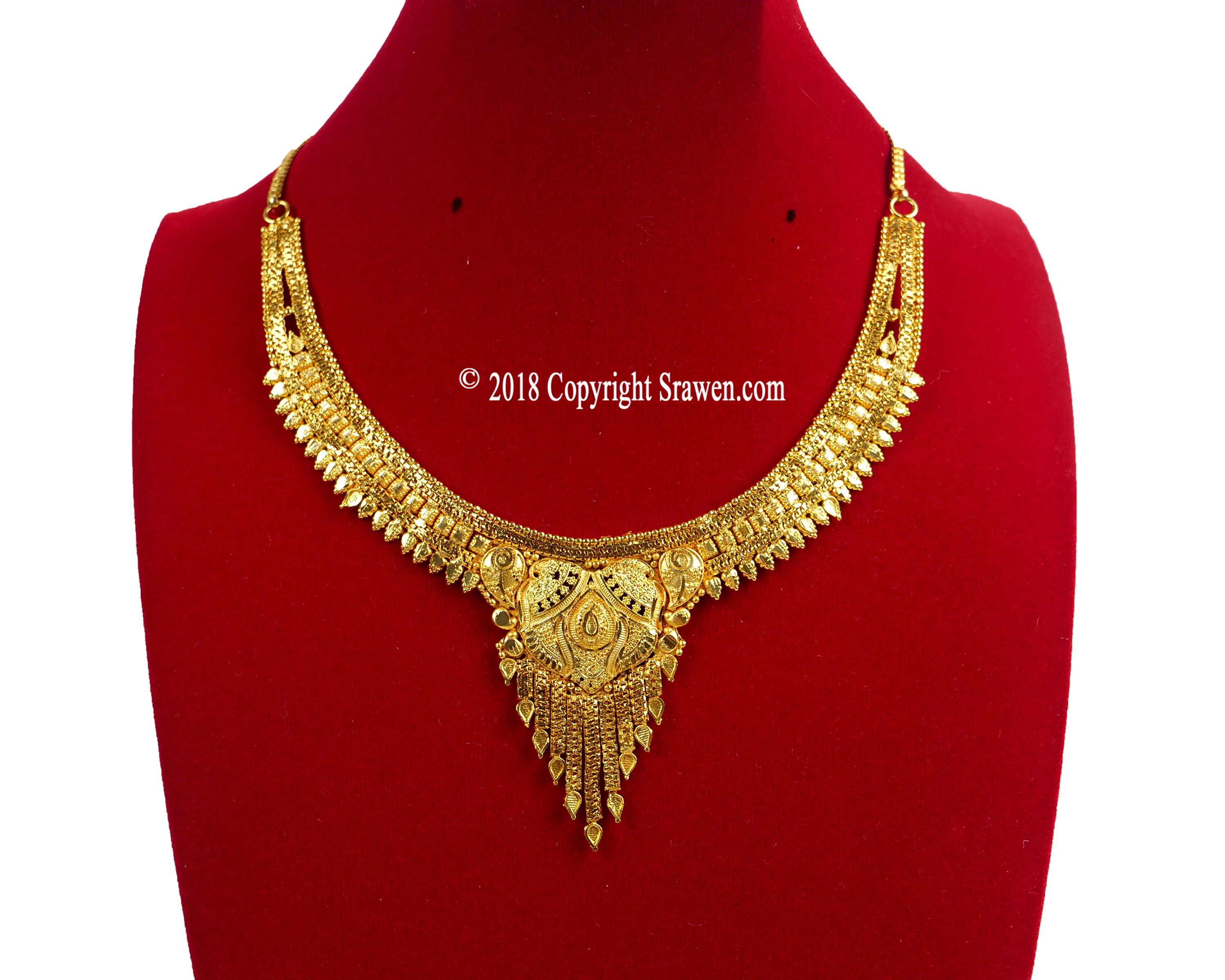 Gold plated short Necklace Indian Nepali Jewelry USA Bridal Etsy