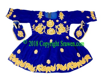 Nepali Baby Pasni Dress: Royal Blue Rice Feeding Outfit