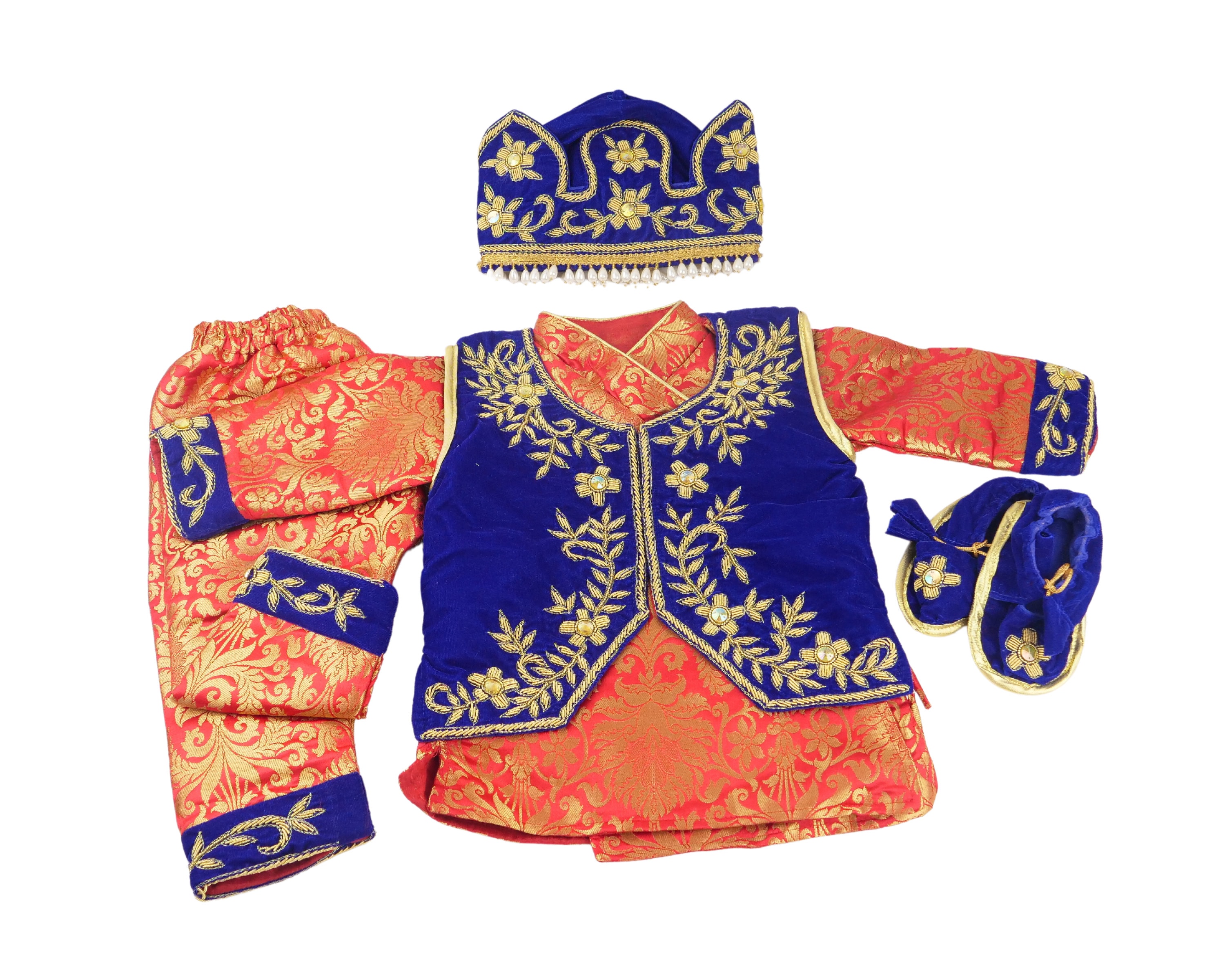 Pasni Dress for Baby Boy Nepali Traditional Ceremony Outfit Rice Feeding Dress Party Attire