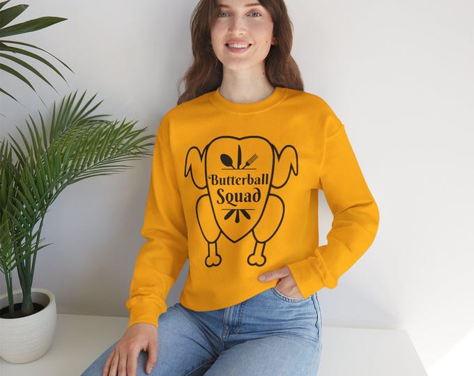 Featured listing image: Thanksgiving Crewneck Sweatshirt, Funny Turkey Sweatshirt, Thanksgiving Gift, Thanksgiving Apparel, Fall Outfit