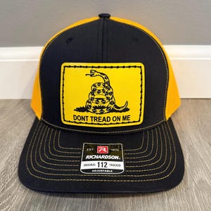 Don’t Tread On Me Hand Stitched Hat , Patriotic American Hat, Gadsden Flag Hat, Don’t Tread On Me Gift