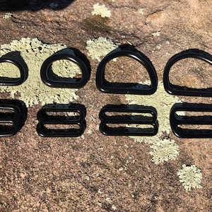 Matte black hardware *MUST PURCHASE COLLAR* 3/4 or 1 inch buckle or martingale style
