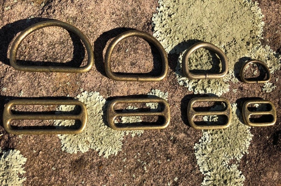 Antique Brass hardware *MUST PURCHASE COLLAR* 3/4 or 1 inch buckle or martingale style