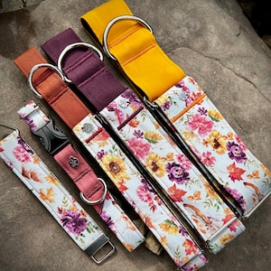 Fall Boquet dog collar