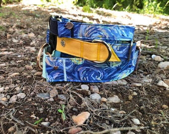 Starry night dog collar or leash