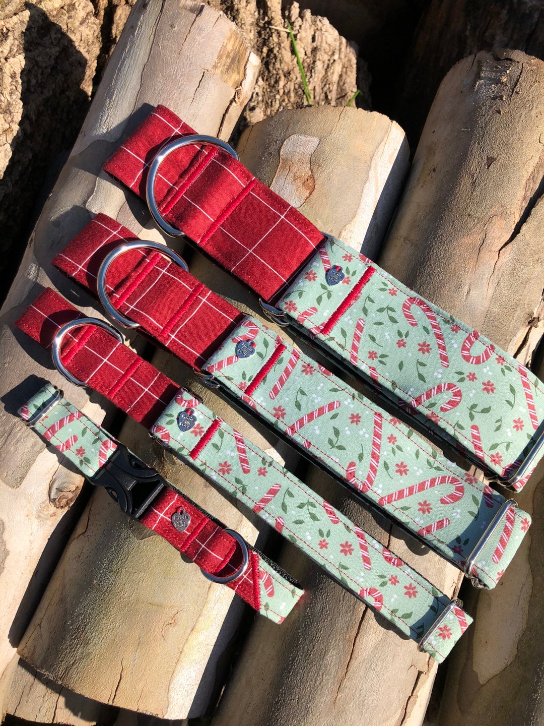 Candy Canes Dog Collar Etsy