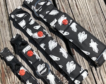 Glowing Ghosts dog collar or leash