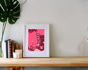 Campus Theater in Denton, Texas: Art Prints and Postcards