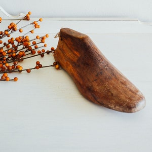 Vintage schoenvorm, schoenmakerschoenvorm, herfstdecor schoenvorm