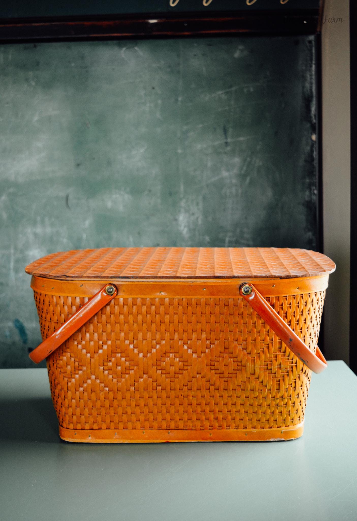 Antique wicker baskets picnic baskets - Etsy 日本