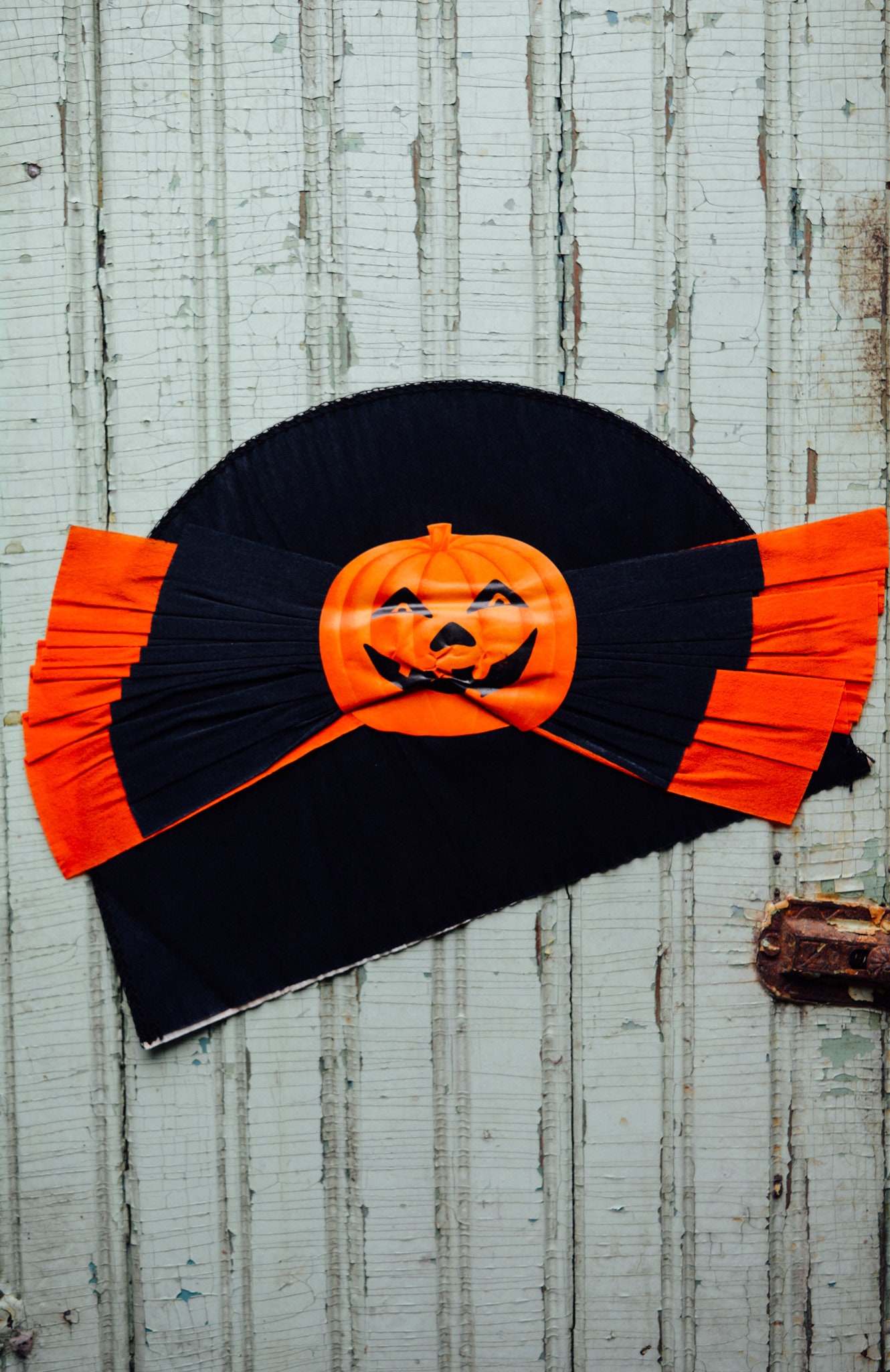 Vintage Halloween Crepe Paper Hat With Dennison Halloween Etsy