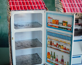 Vintage Wolverine Toy Refrigerator and Stove, Vintage Toy in