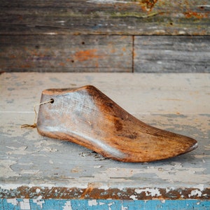 Vintage schoenvorm, schoenmakerschoenvorm, herfstdecor schoenvorm