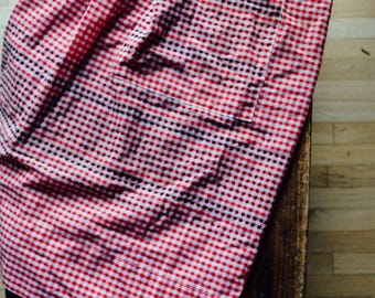 Vintage Red Checked Apron, Vintage Apron, Vintage Red Apron, Vintage Kitchen Apron, Red, Vintage Kitchen, Vintage Kitchenware, Americana