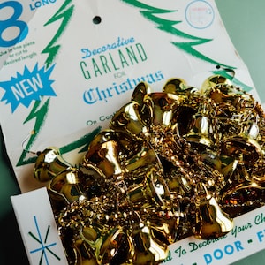 Vintage Christmas Gold Angel Garland Vintage Christmas Garland, Vintage Christmas Box, Vintage Christmas, Decorative Garland Christmas