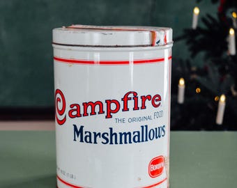 1980s Campfire Marshmallow Can Replica of a 1920's Campfire