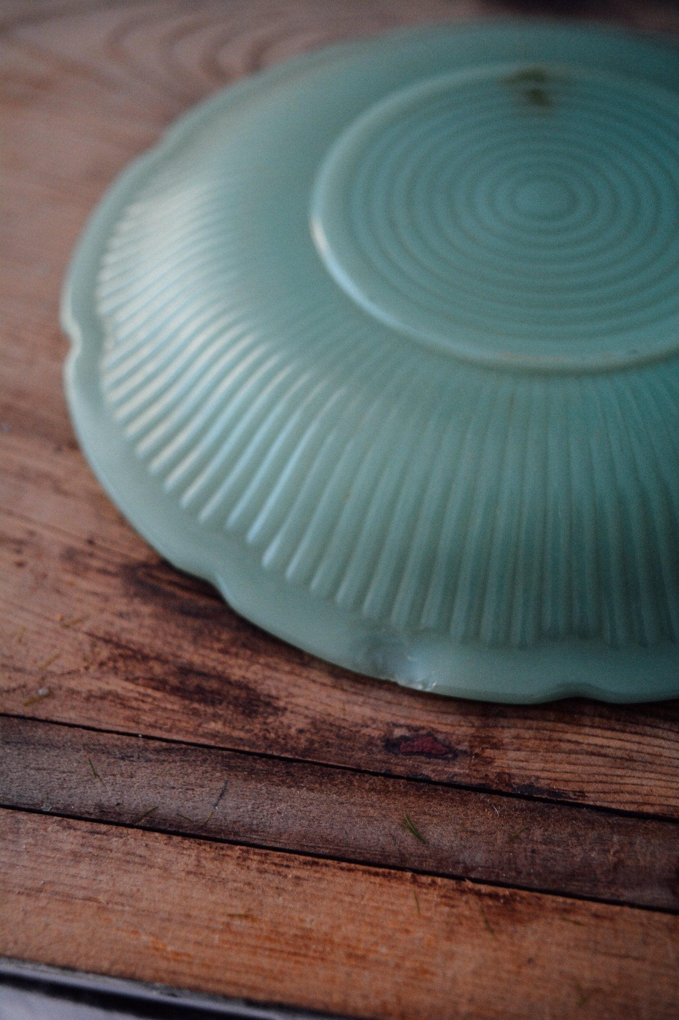 Fireking Jadeite Alice Saucers Set of 4 Jadite Glass Anchor Etsy