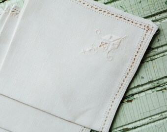 ヴィンテージ刺繍ナプキンとテーブルクロスセット - Etsy 日本