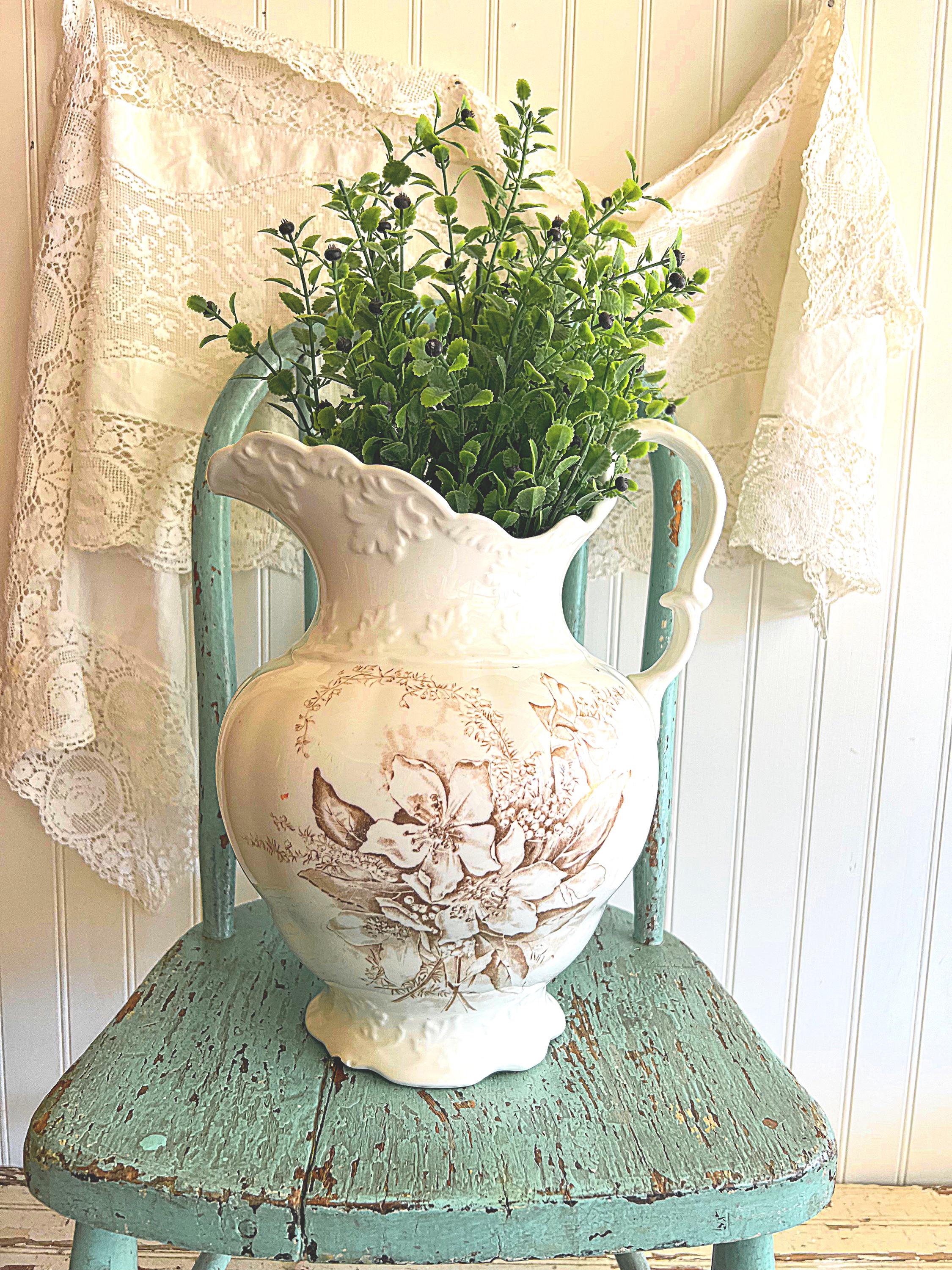 アンティーク　sugar pot and milk pitcher Porcelain Antique Pitcher - Etsy