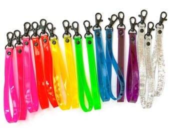 Transparent Vinyl Wrist Straps - 7 colors to choose from!