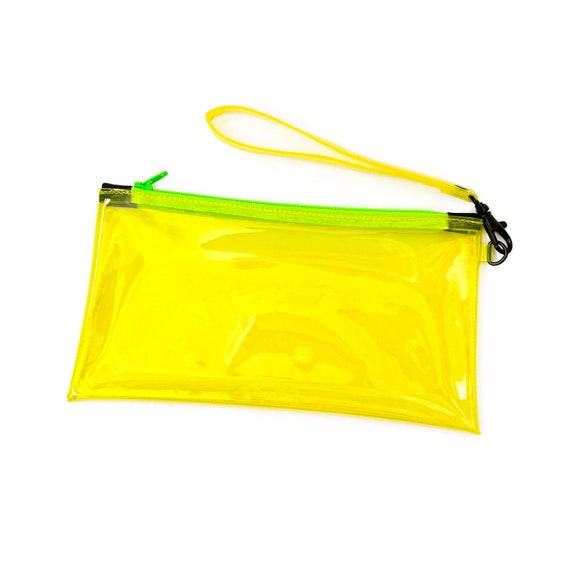 Neon yellow clear bag sale