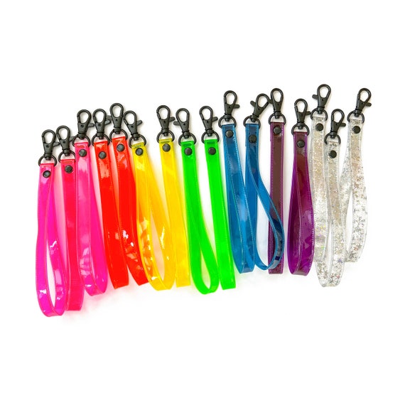 Transparent Vinyl Wrist Straps - 7 colors to choose from!