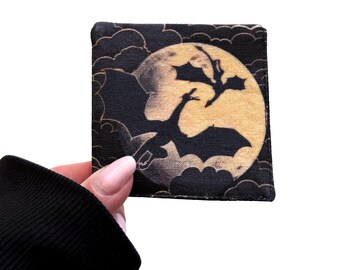 Corner Bookmark, bonded dragons | cotton fabric, page marker, reader gift, bookish, booktok, reading accessory, fantasy book, dragon rider