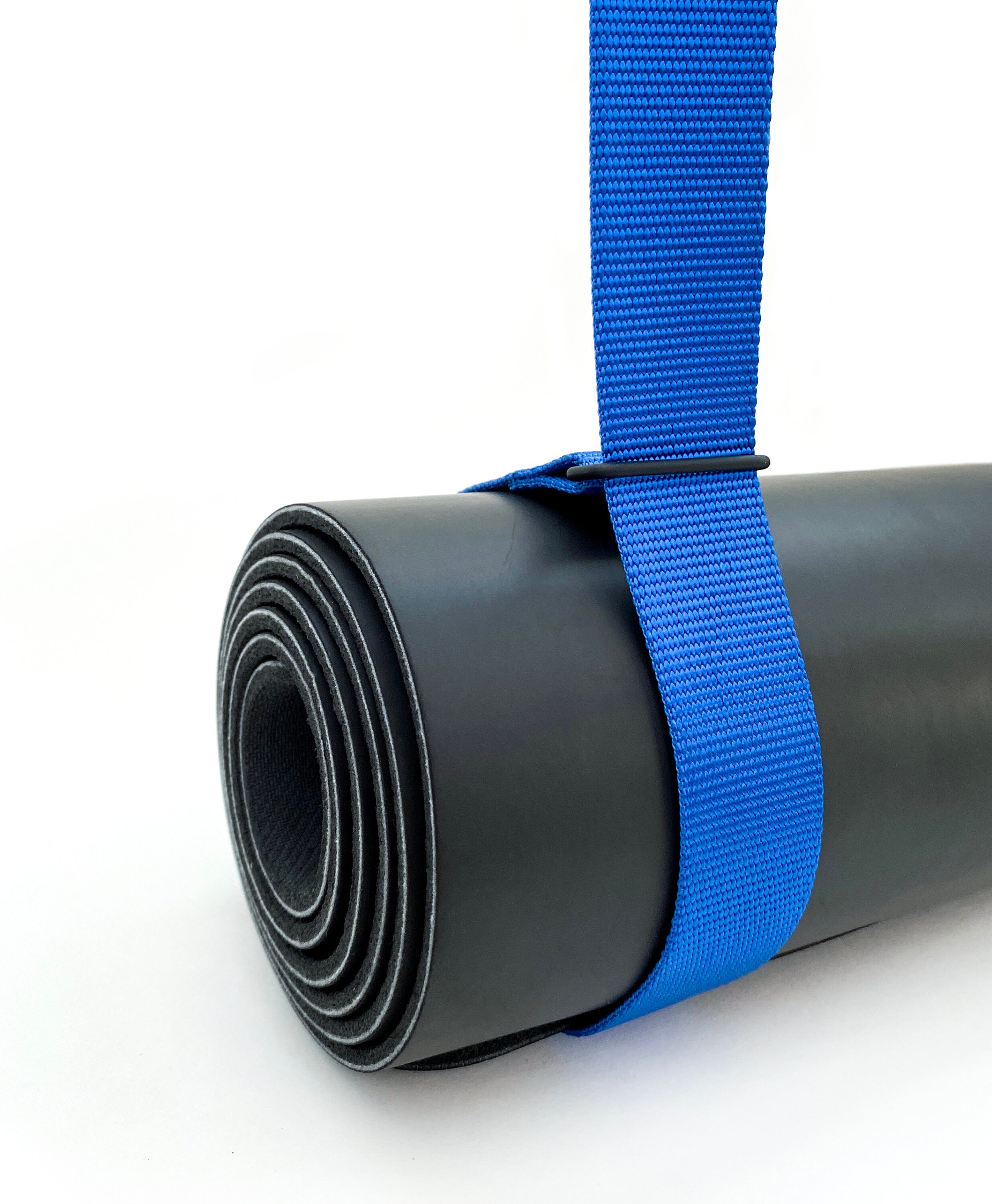 Blue Yoga Mat Strap 2in1 Mat Carrying Stretching Strap Etsy UK