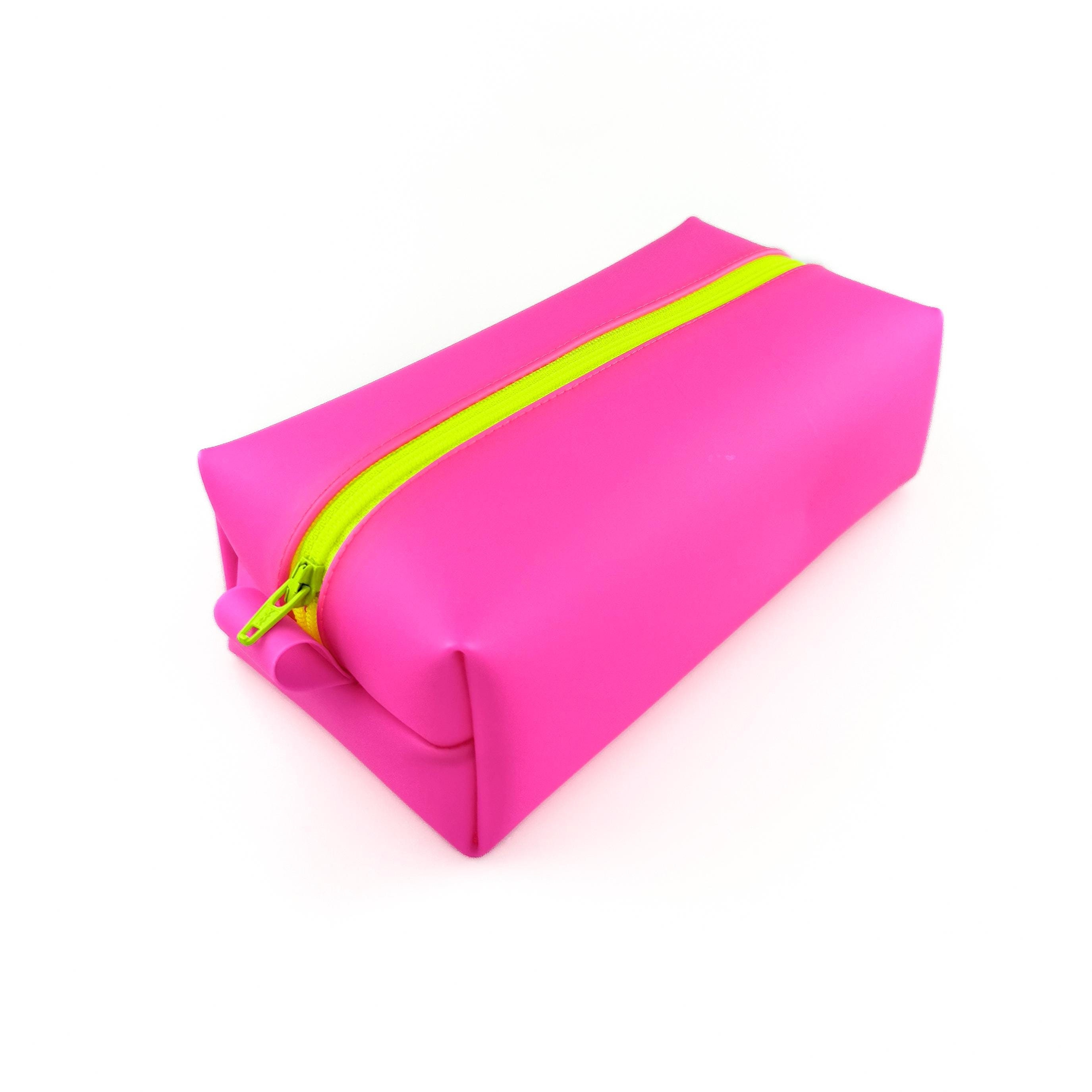 Neon Yellow Makeup Bag - Etsy