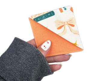 Corner Bookmark, just girly things | cotton fabric page marker, reader gift, reading accessory, booktok