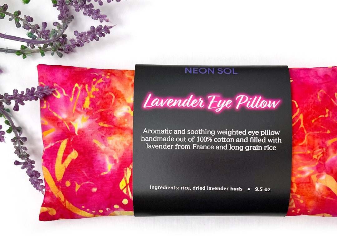 Weighted Lavender Eye Pillow 100 Cotton for Relaxation Etsy