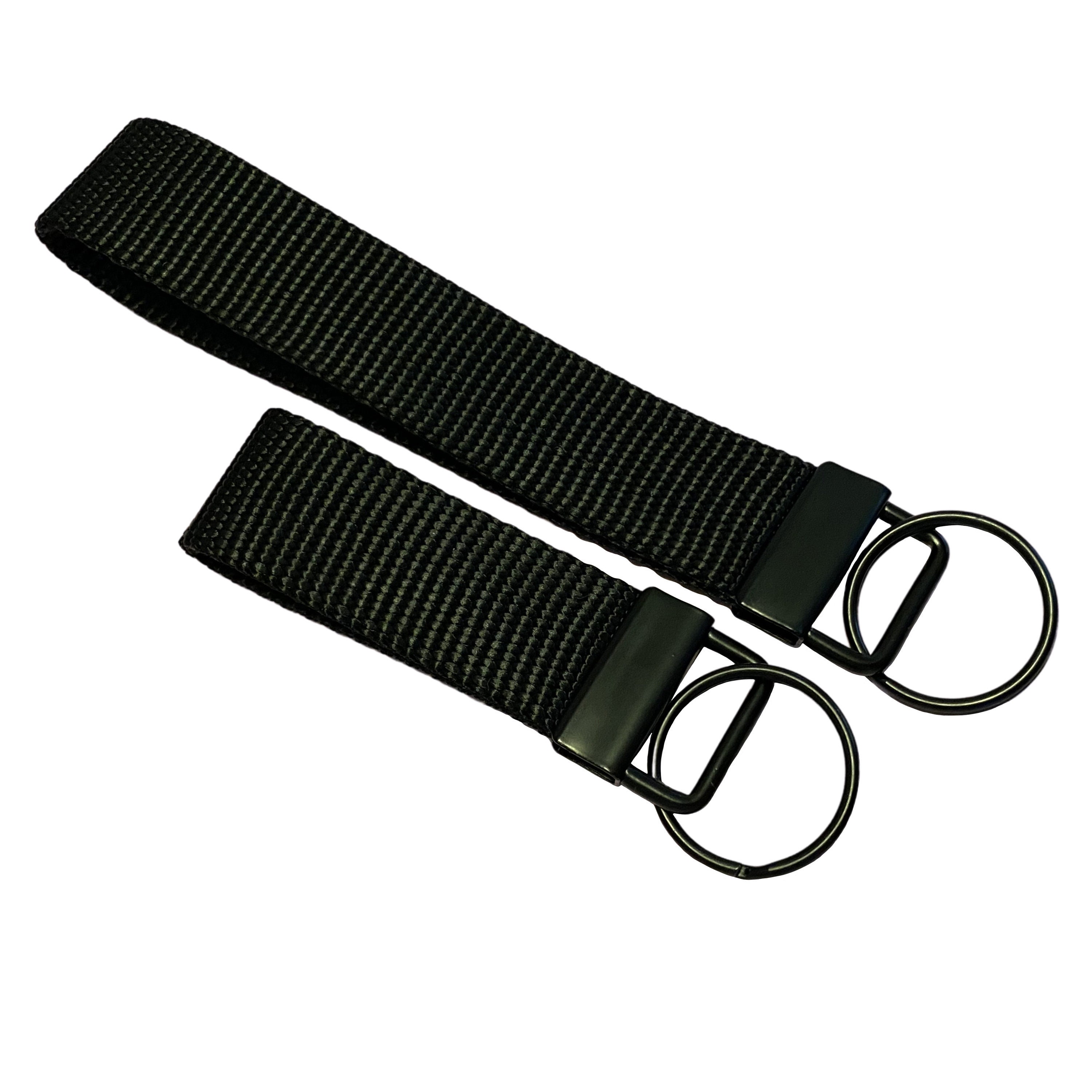 ブラックキーフォブリストレット - 3インチまたは5.5インチ - オプションのロブスタースイベルクラスプ - Etsy 日本