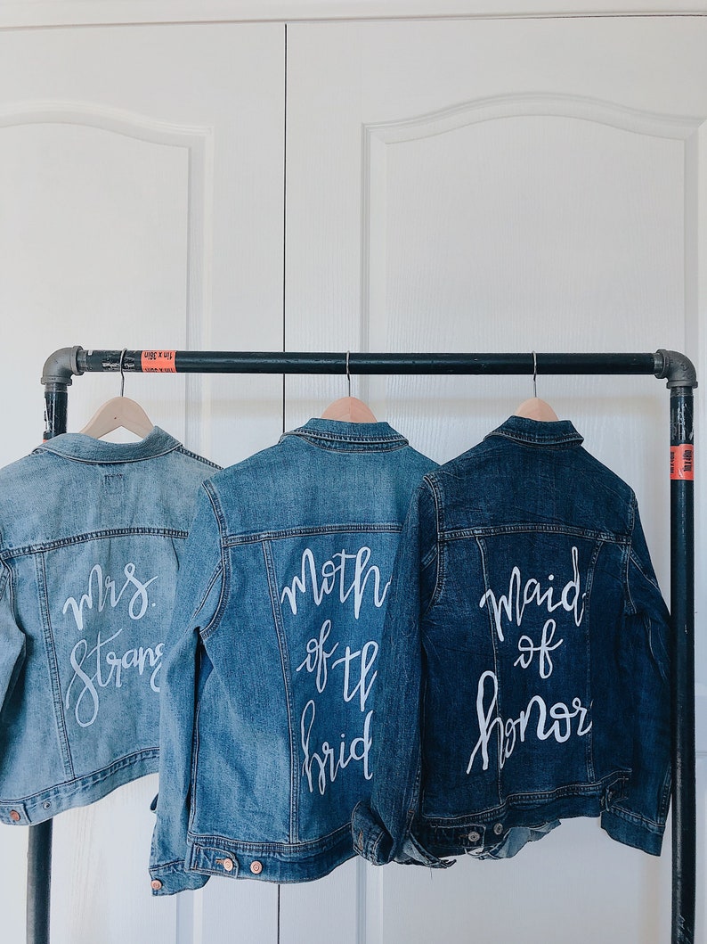Personalized Denim Jacket Etsy