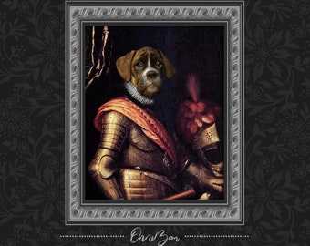 Custom Pet Portrait | Custom Animal Portrait | Renaissance Pet Portrait | Classic and Royal Pet Portrait | Printable Pet Portrait | KV8