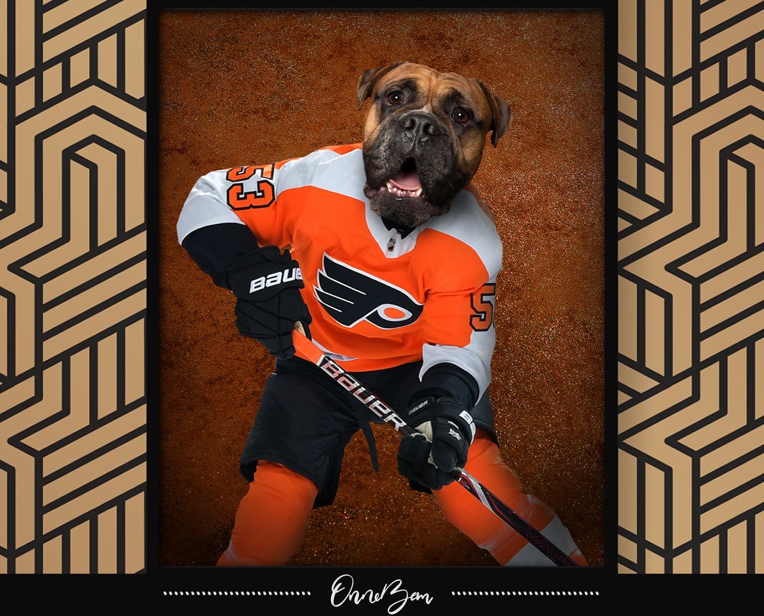 Custom Hockey Pet Portrait . Philadelphia Flyers Jersey Pet Portrait …