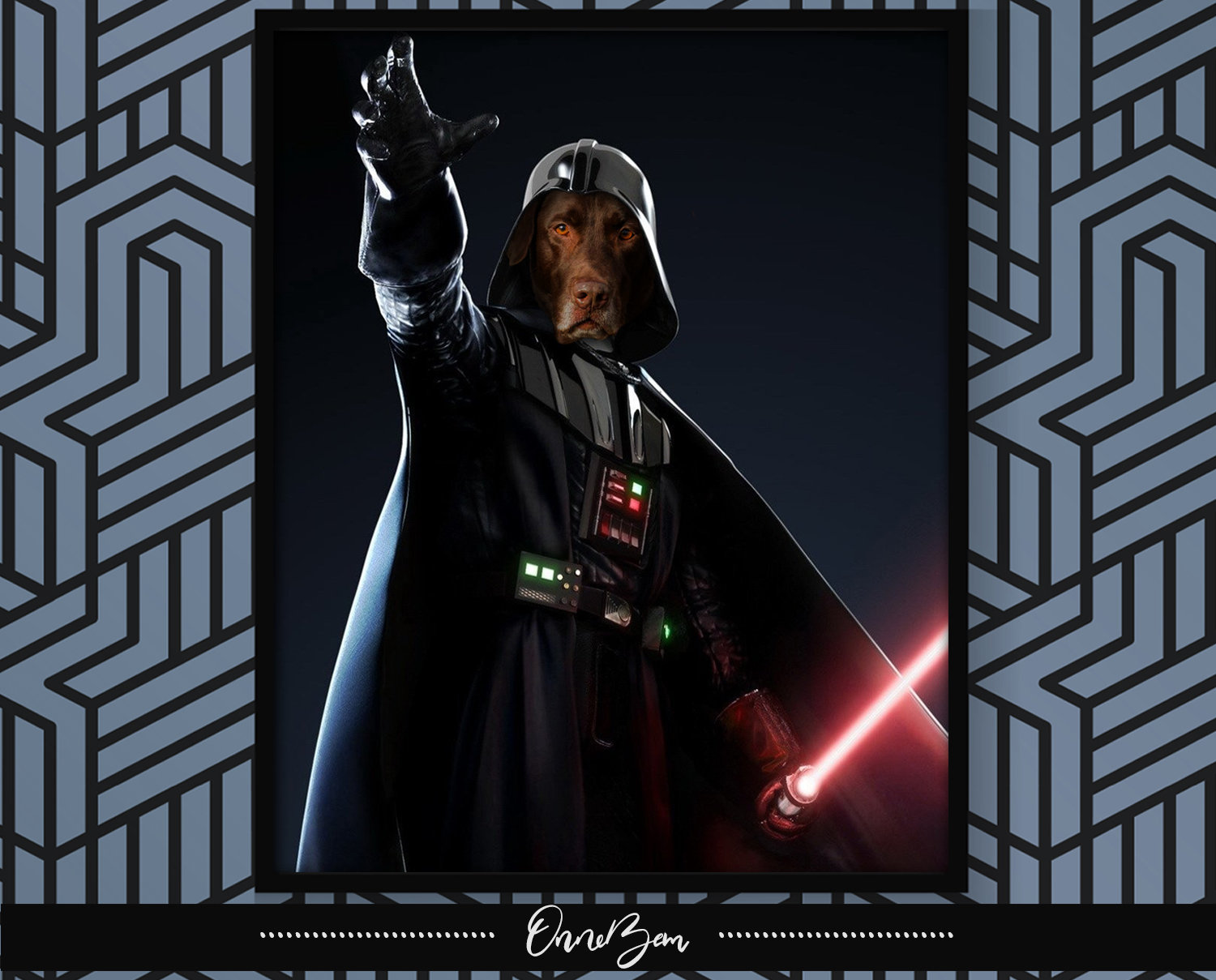 Custom Darth Vader Pet Portrait | Custom Pet Portrait | Custom Animal…