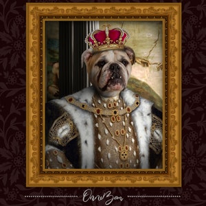 Portret Króla Zwierzęcia na zamówienie. Portret Króla Zwierzęcia na zamówienie. Portret Króla Zwierzęcia Renesansowego. Portret Króla Zwierzęcia Królewskiego. Portret Klasyczny. KiV1