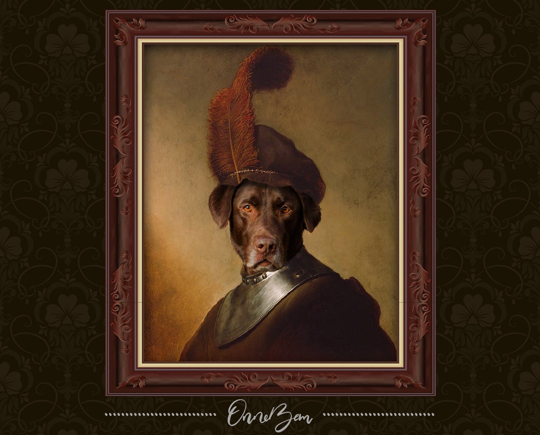 Custom Renaissance Pet Portrait | Custom Dog Portrait | Royal Pet ...