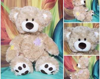 corduroy teddy bear stuffed animal