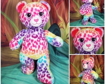 rainbow cheetah stuffed animal