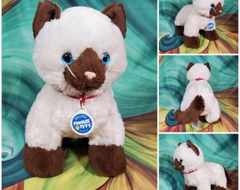 blue point siamese cat stuffed animal