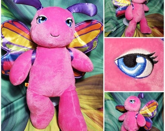 pink butterfly plush