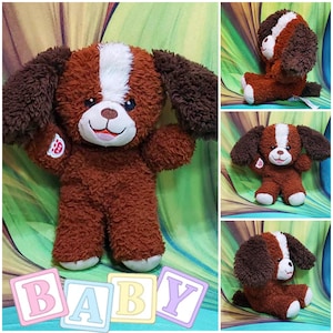 Build A Bear Playful Pup Baby Puppy Dog Mini Bean 7" Stuffed Plush Smallfry