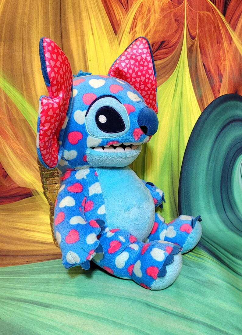 Build A Bear Valentines Day Hearts Disney Lilo & STITCH 14" Stuffed Plush Toy bild 5