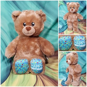 Build A Bear Happy Birthday 16&quot; Classic Brown BABW Plush Teddy