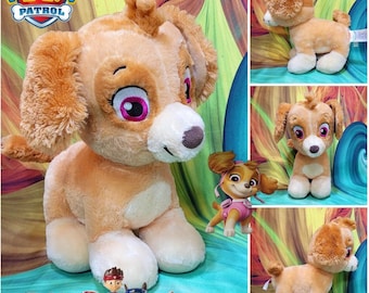 Build-A-Bear Workshop Paw Patrol Skye Girl Puppy Dog BABW 15" Stuffed Plush