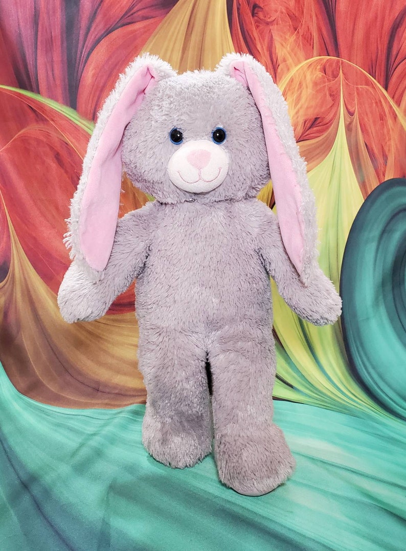RARE Build-a-bear Gray Bunny Rabbit Authentic Retired Stuffed - Etsy