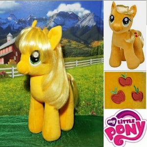 Build A Bear Workshop Applejack My Little Pony Plush Horse BABW Stuffed Animal